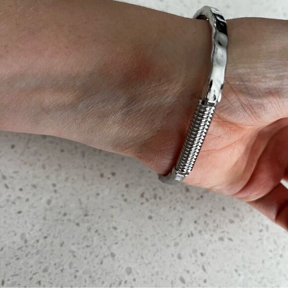 Geometric Heart Open Cuff Bracelet - Picture 6 of 9